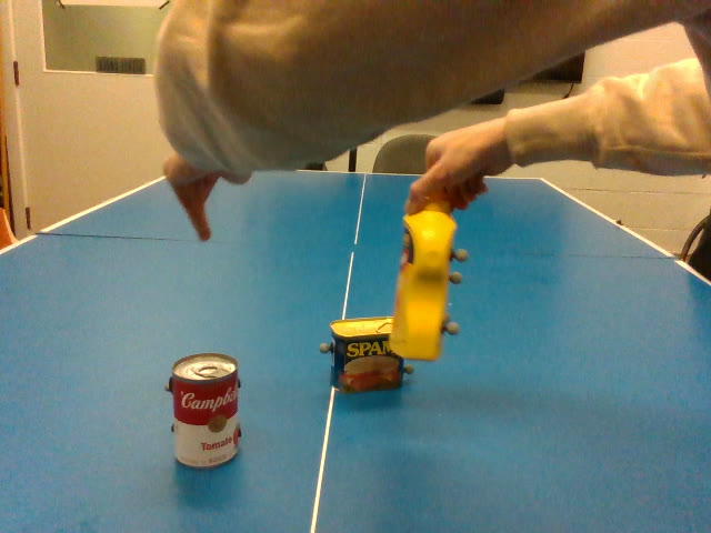 Real sequence frame 3: objects rearranged